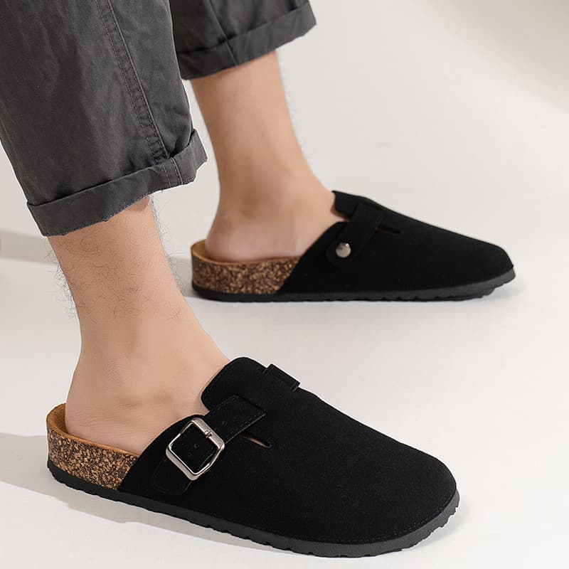 Wooden Sole Birkenstock Closed-Toe Slip-On Home Leisure Fashion Slippers 2026 New Model Cross-Border Large Size Slippers Wholesale