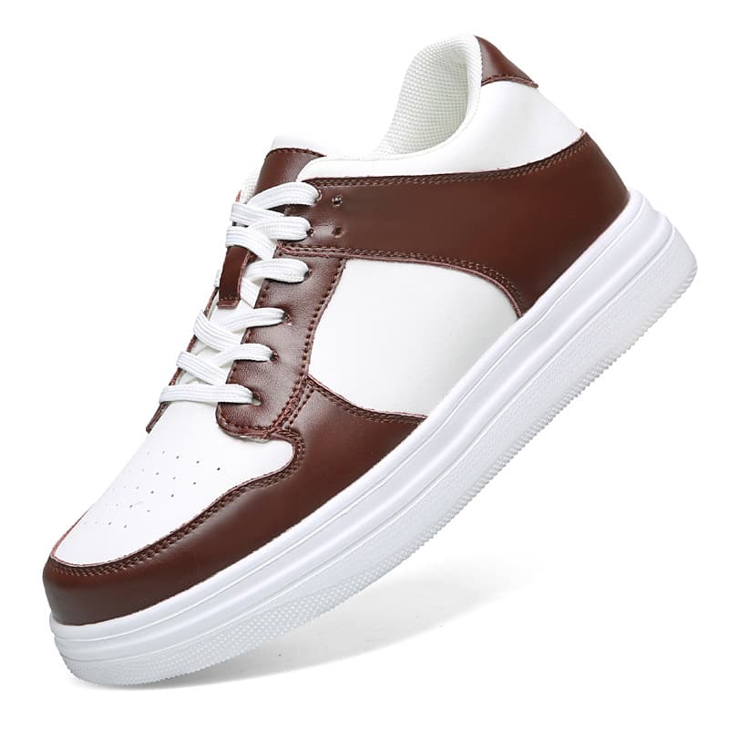 Invisible Height Increase 8CM Platform Shoes for Men Spring New Breathable Casual Shoes Korean Style Versatile Thick Sole White Sneakers 6CM