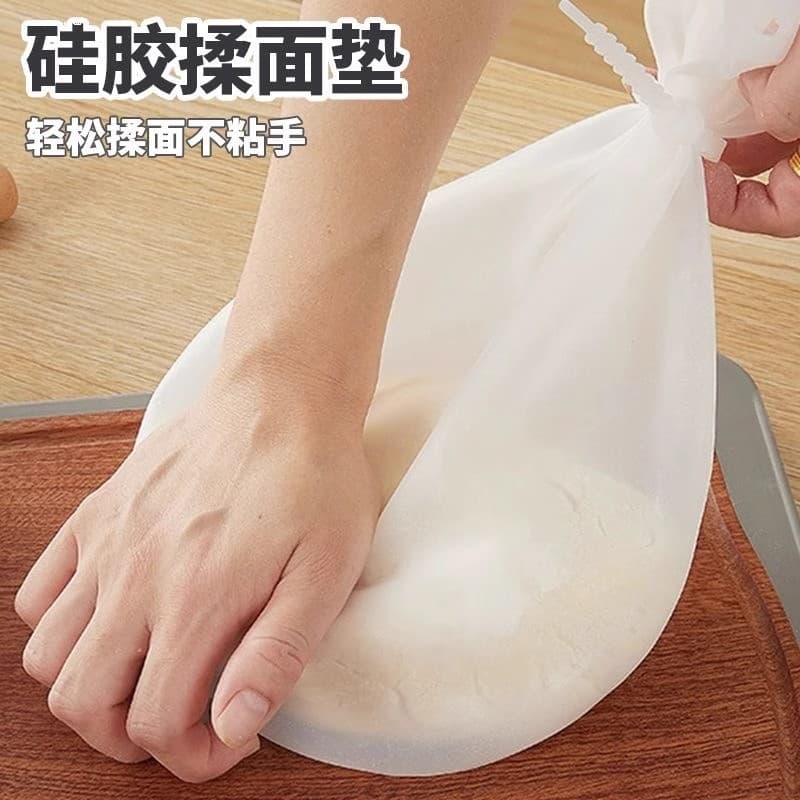 Thickened silicone dough kneading bag for home use, non-stick, baking and proofing, food-grade