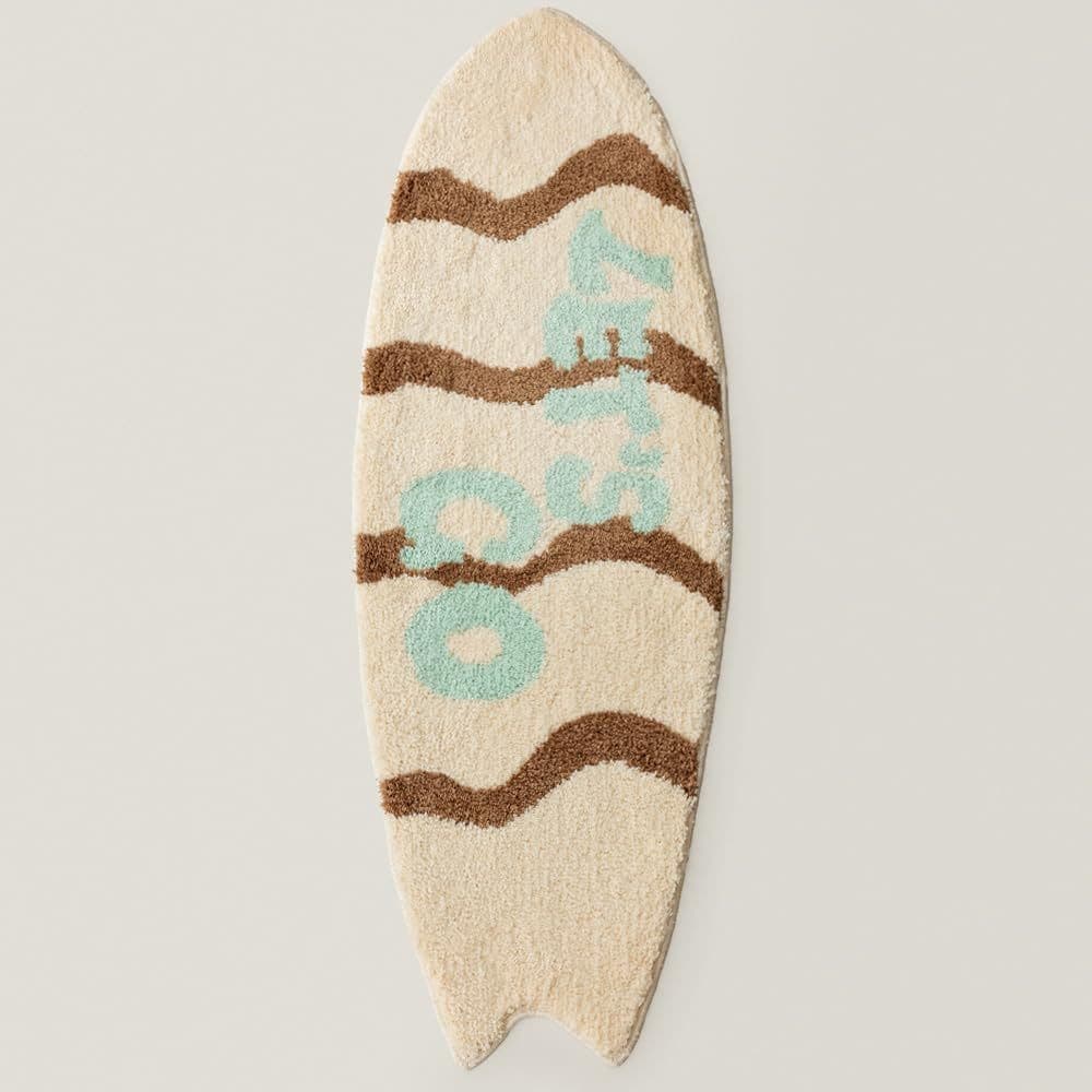 Summer surfboard imitation cashmere floor mat decoration bedroom bedside blanket bathroom water-absorbent insulation and dirt-resistant foot mats in stock