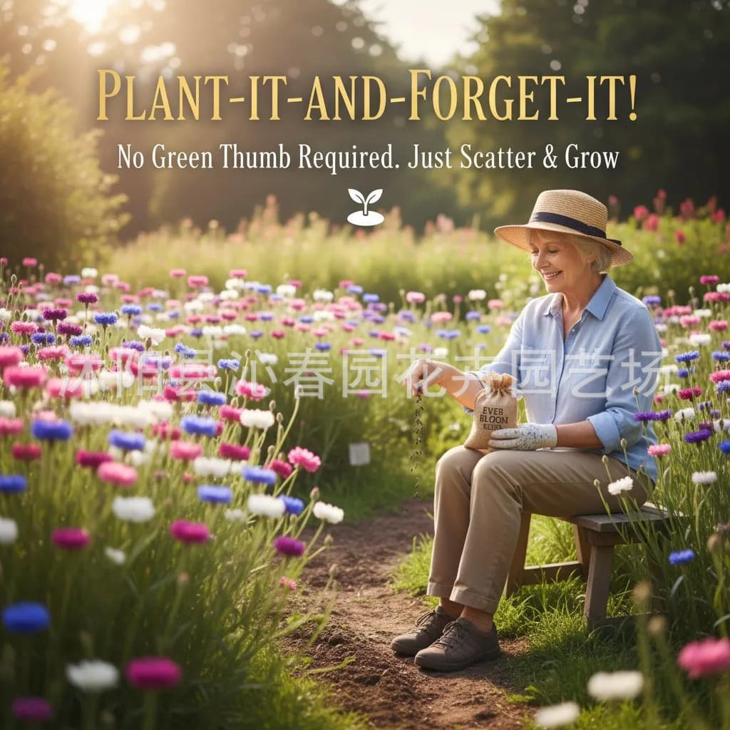 Cornflower Seeds, Flower Seeds for All Seasons, Easy to Grow, Cold-Resistant, Blue Cornflower Seeds for Garden Outdoor Flower Seeds