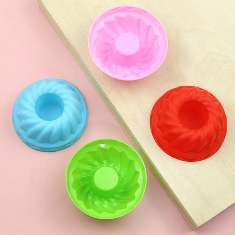 Savarin Chimney Mold Silicone Cake Mold Angel Chiffon Cake Mold Diameter 8cm Jelly Mousse