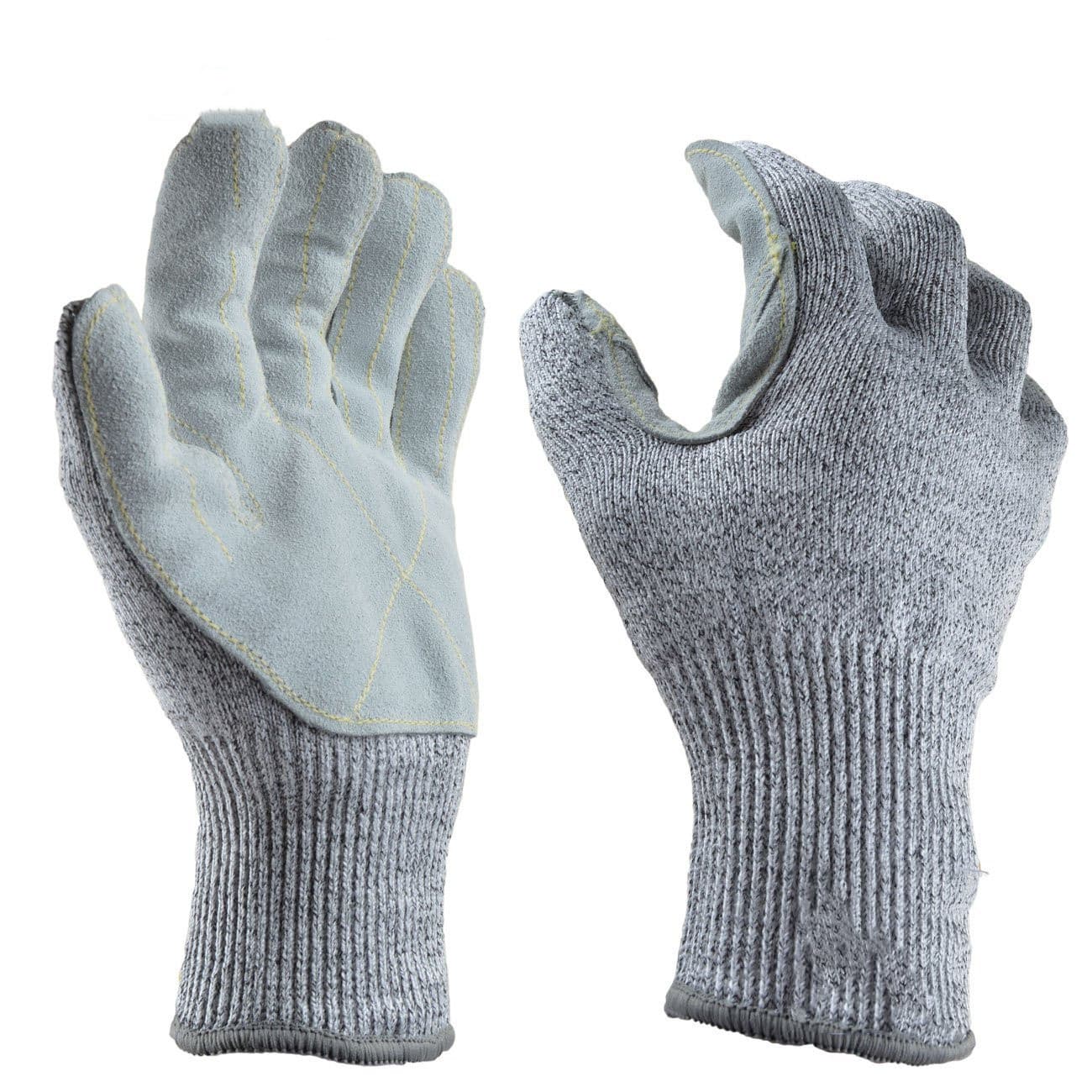 HPPE Cut-Resistant Level 5 Gloves with Reinforced Tiger Mouth, Puncture-Resistant, Cowhide, Anti-Scratch, Anti-Cut, Anti-Puncture Protection