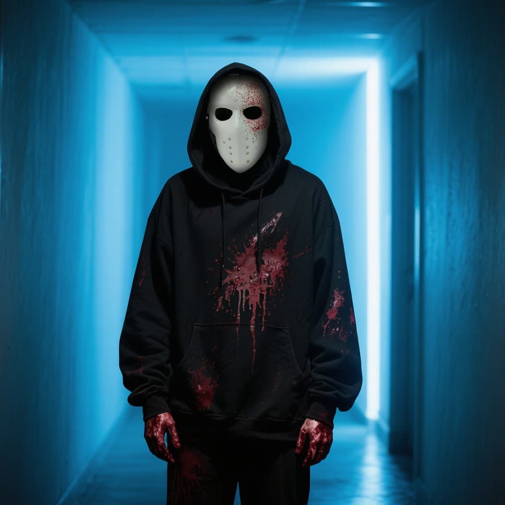 Halloween masks of various styles, haunted house, room escape, funny and scary props, dance performance, scary bloody mask