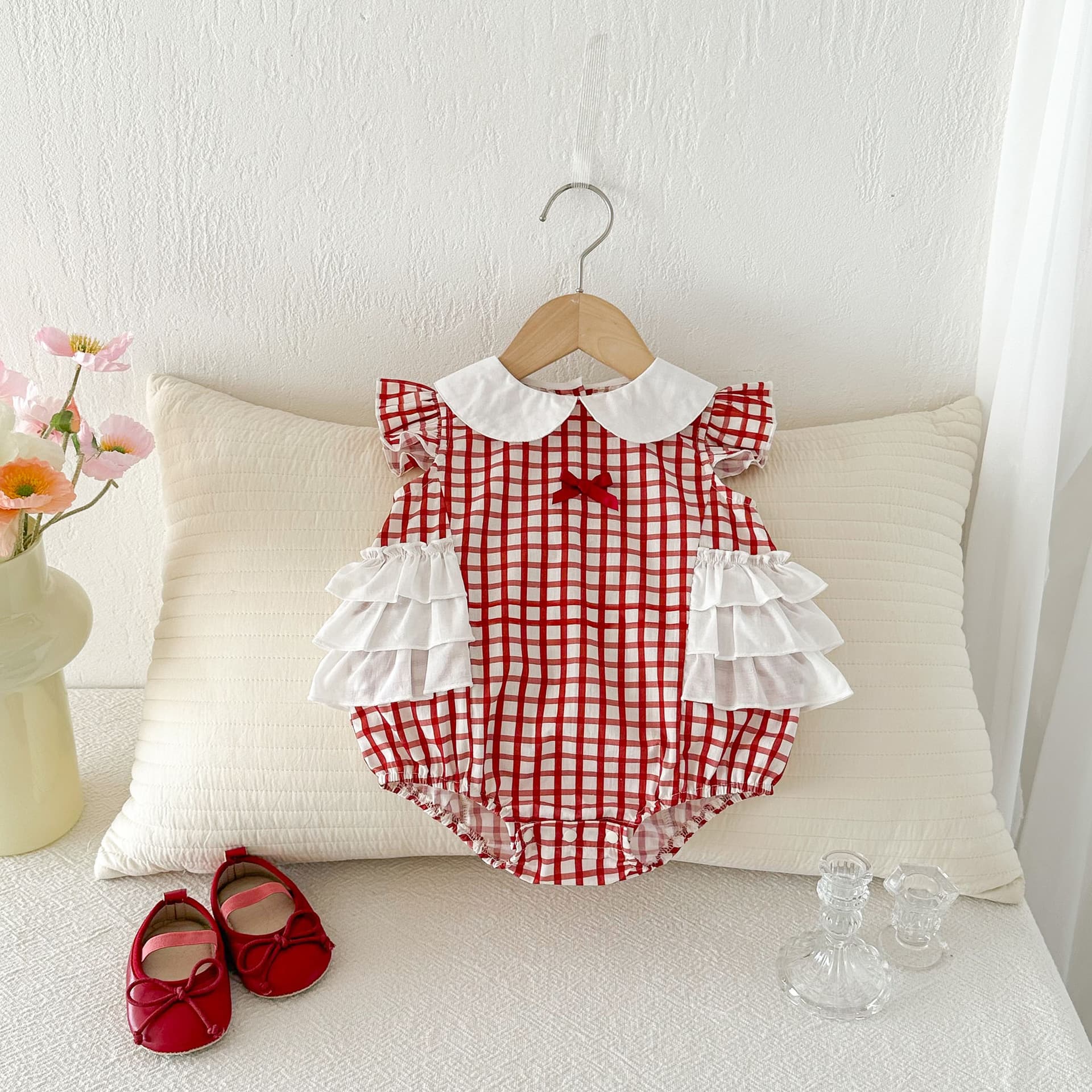 Baby Summer Thin Bodysuit Newborn Girl Cute Stylish Romper 100 Days Class A