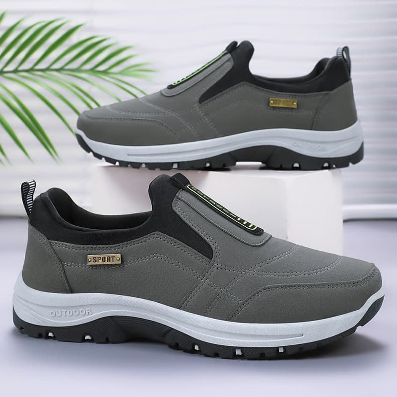 Men's Shoes Autumn New Cross-Border Drop Shipping Solid Color Versatile Single Shoes Hiking Shoes Soft-Soled Korean Style Casual Dad Walking Shoes