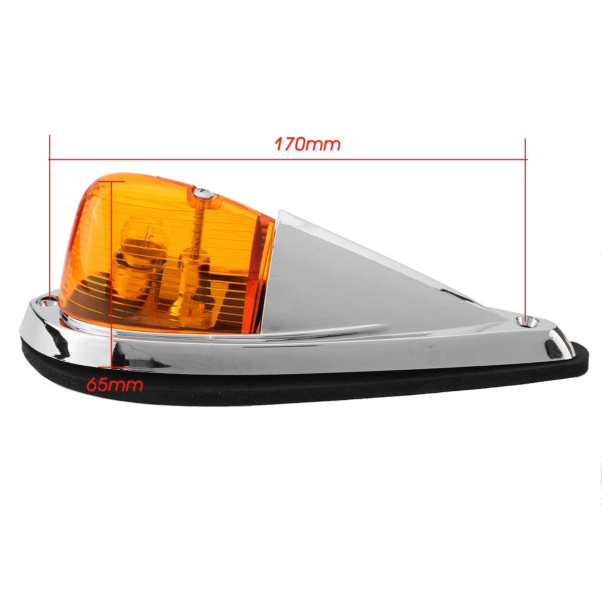 5X SUV, Chrome Off-Road Truck Trailer Roof Light | Amber Marker Light LED Truck Roof Light LED Warning Light