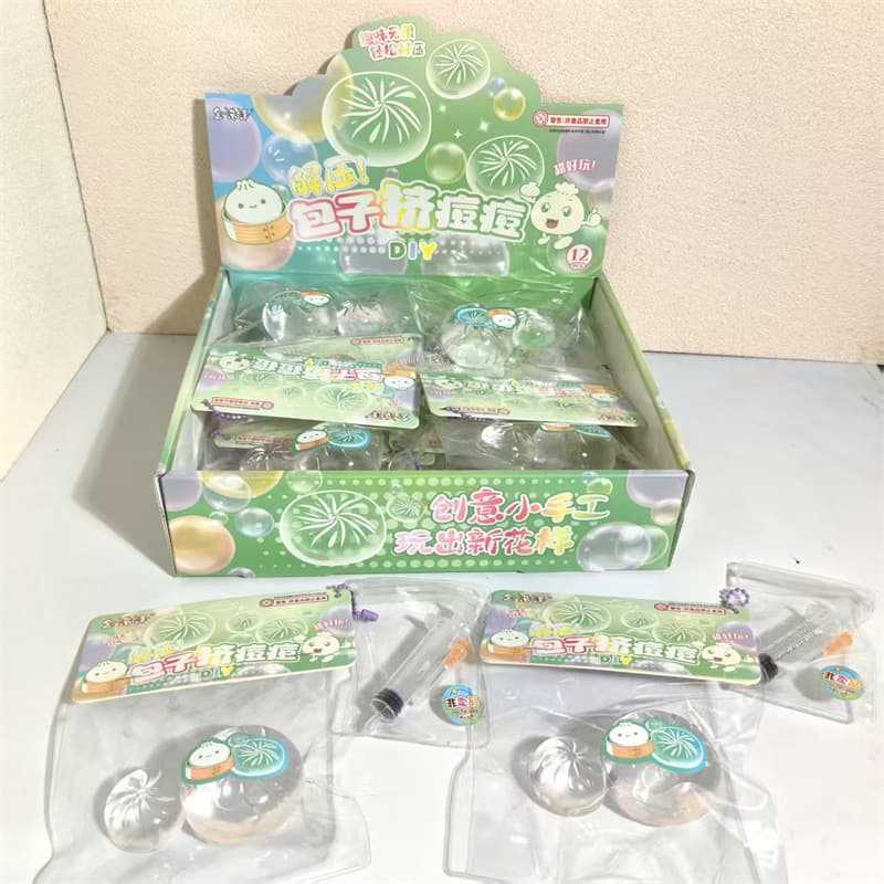 New Crystal Bun Pimple Popping Stress Relief Squishy Toy, Xiaohongshu Viral Decompression Pimple Popping Squeeze Toy, Wholesale