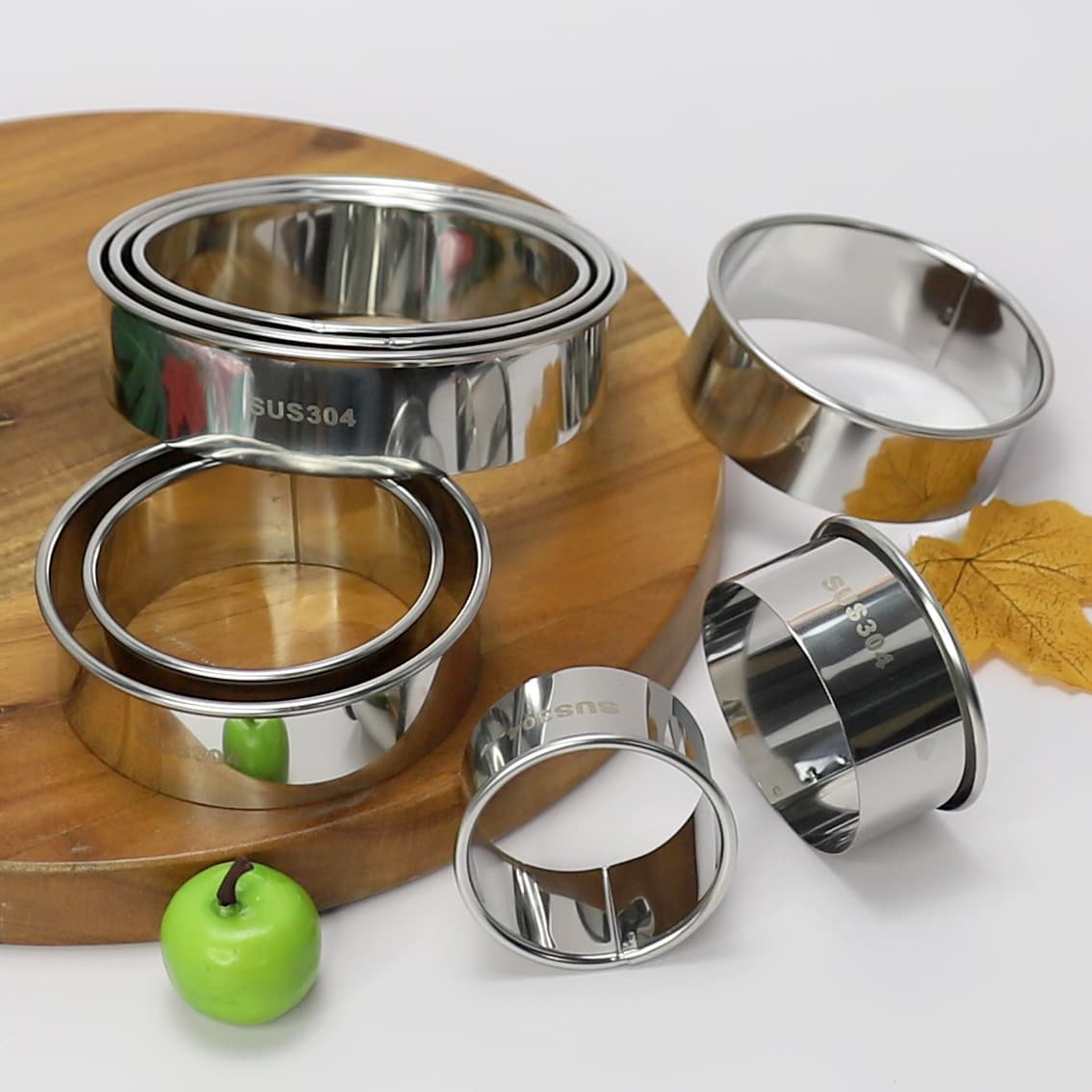 304 Stainless Steel Dumpling Wrapper Mold Press, Round Dumpling Skin Maker, Hand-Pressed Bun and Dumpling Wrapper Tool