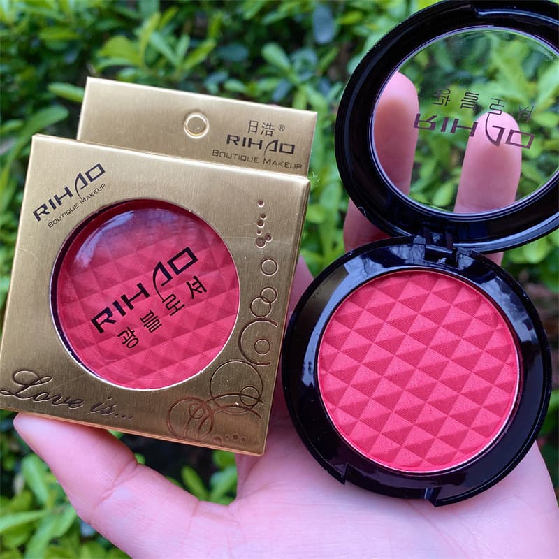 Rihao Lazy Blush Red for Women, Nude Makeup, Internet Celebrity Style, Beginner's Stage Makeup for June 1St Performance 8809