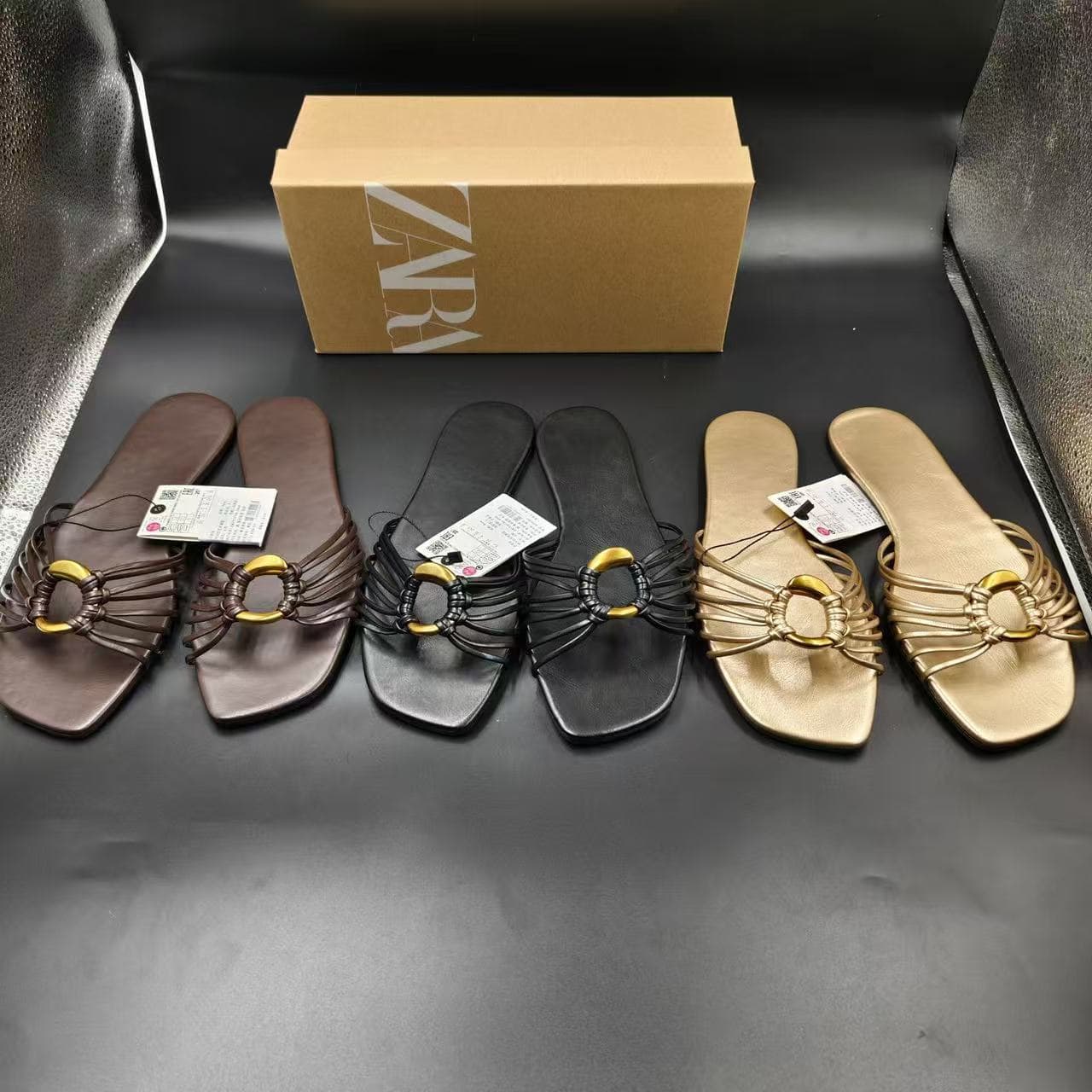 ZA 2026 Summer French Style Thin Strap Sandals, Fairy Shoes for Women, Versatile Roman Sandals to Wear with Dresses