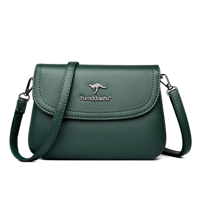 Small square handbag for women, 2026 new style, shoulder bag, crossbody bag, soft leather, suitable for middle-aged mothers, phone bag.