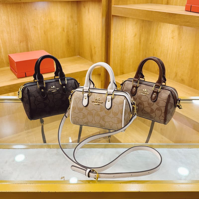 New Export French Style Bag Classic Monogram Boston Fashion Retro Shoulder Crossbody Pillow Bag Handbag for Women