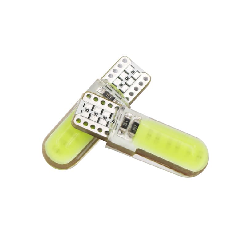 T10 Car Light Silicone Lamp 12-Core Automotive LED Small Light T10 COB 12SMD W5W 12V Silicone Position Light