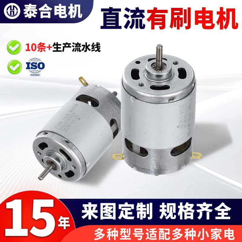 Custom Brushed Motor 12/24V High Speed High Torque Micro Motor for Handheld Fan