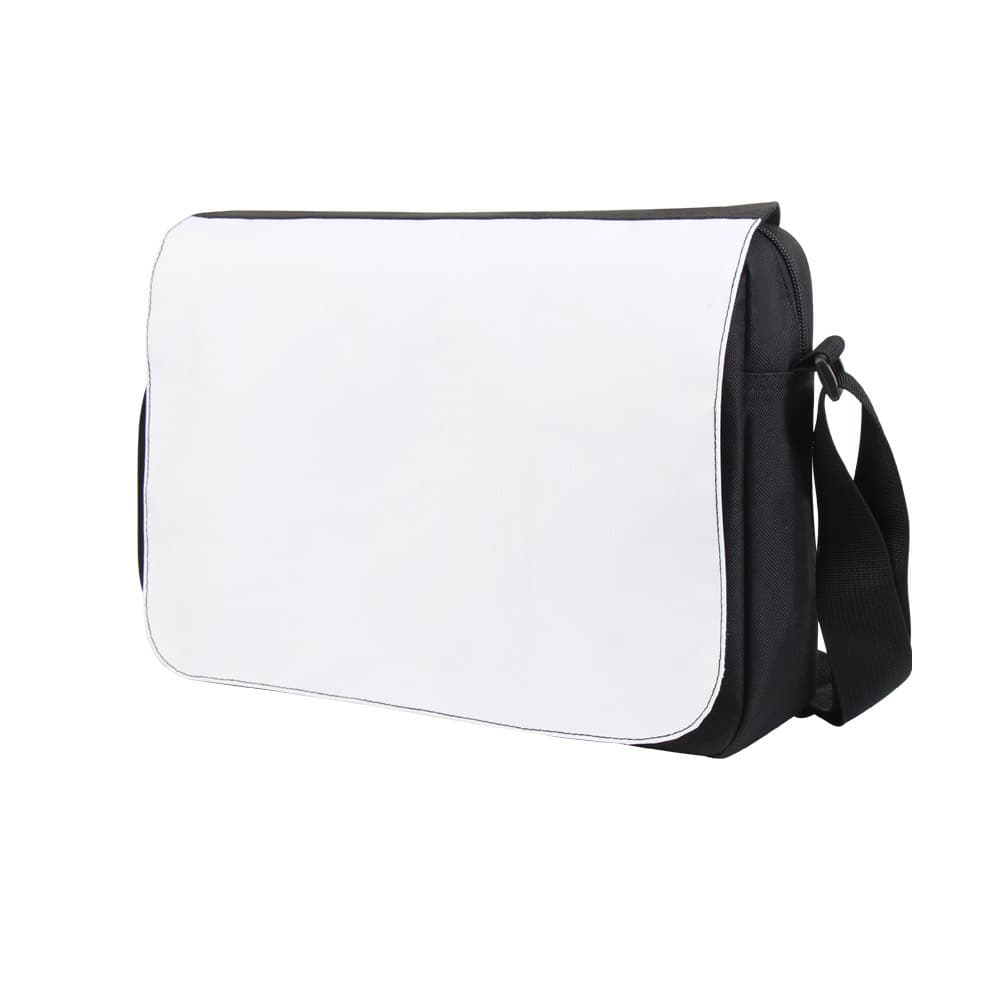 Cross-Border Trendy New Men's Shoulder Bag Polyester Blank Heat Transfer Crossbody Bag Internet Celebrity Ins Large Tote Bag