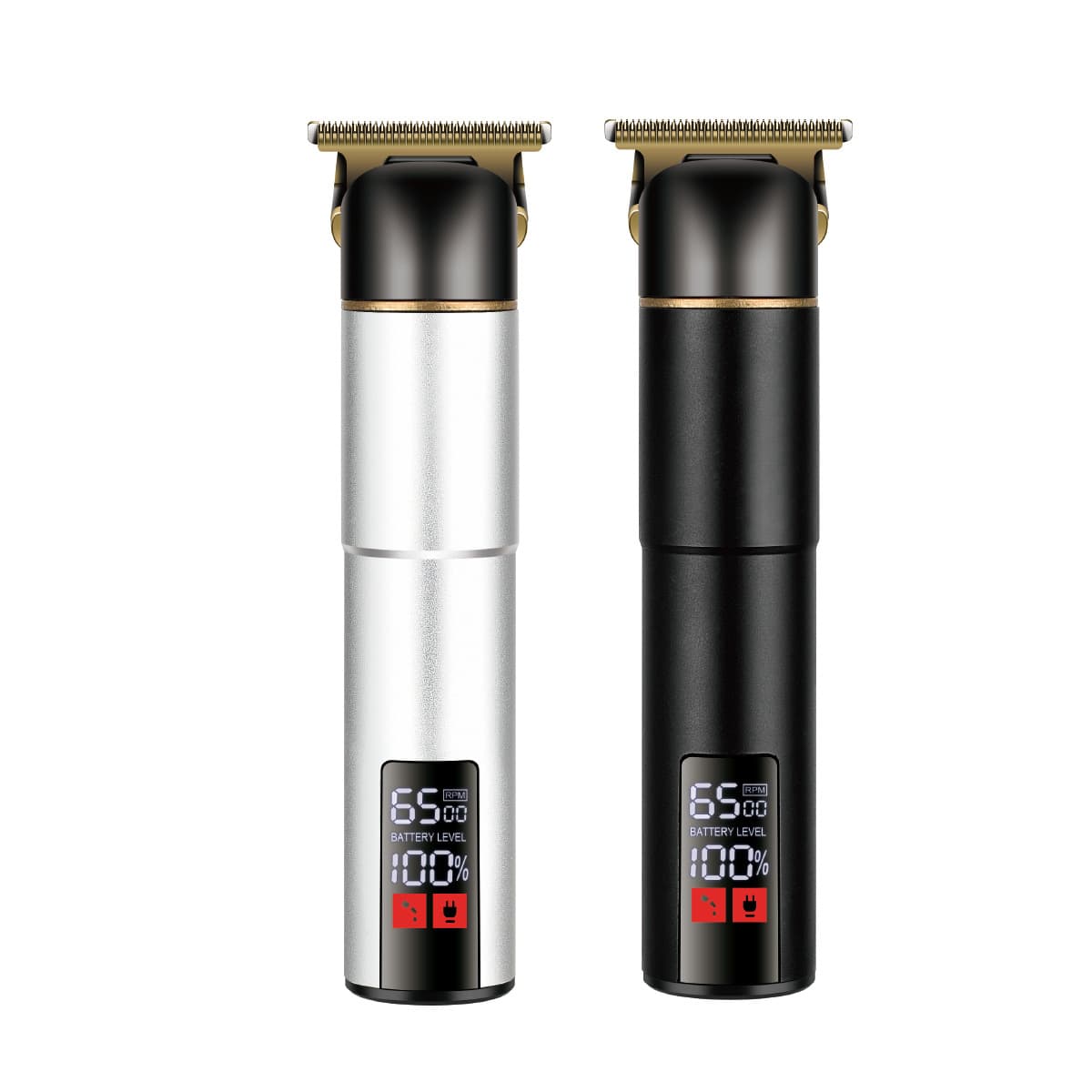 Digital Display LCD Hair Clipper Metal Electric Trimmer for Barbershop Home Use Fast Charging Long Battery Life Hair Cutting Scissors