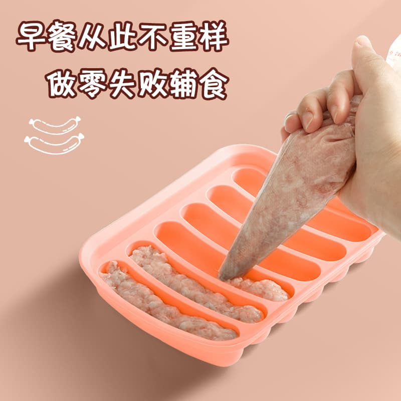 Baby Food Sausage Mold, Heat-Resistant Steaming Tool for Infant Sausage and Cake Making