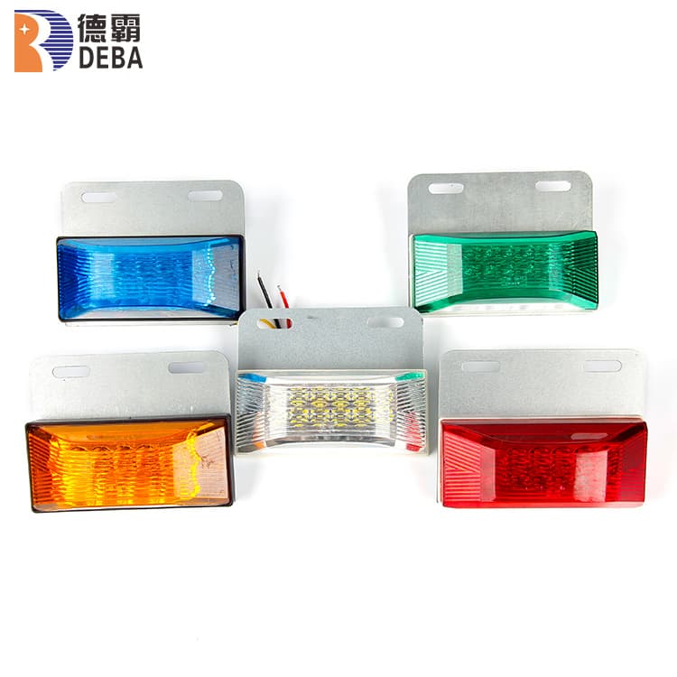 Directly from the Manufacturer: 22-Light Ground-Side Lights in Red, Yellow, Blue, Green, and White, 24V, Suitable for Trucks, Trailers, and Semi-Trucks