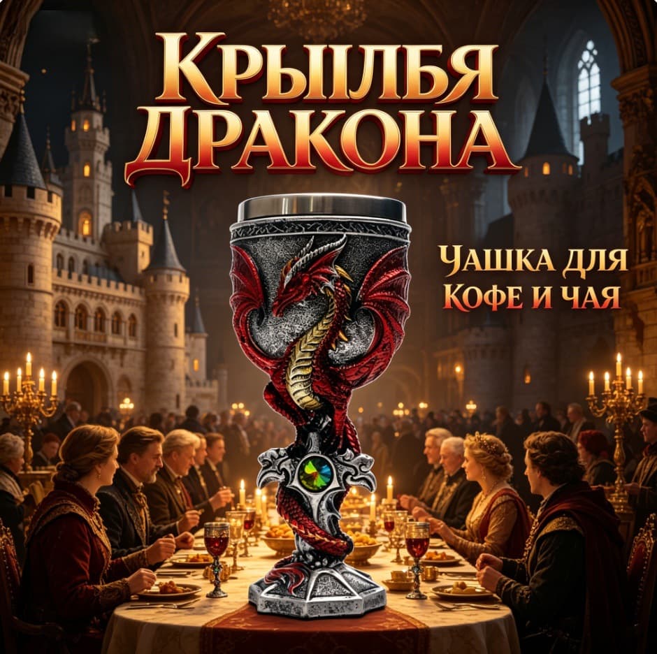 Cross-Border Hot-Selling Retro Gothic Dragon Cup Wine Glass Resin Crafts Ornaments Creative Home Decorations