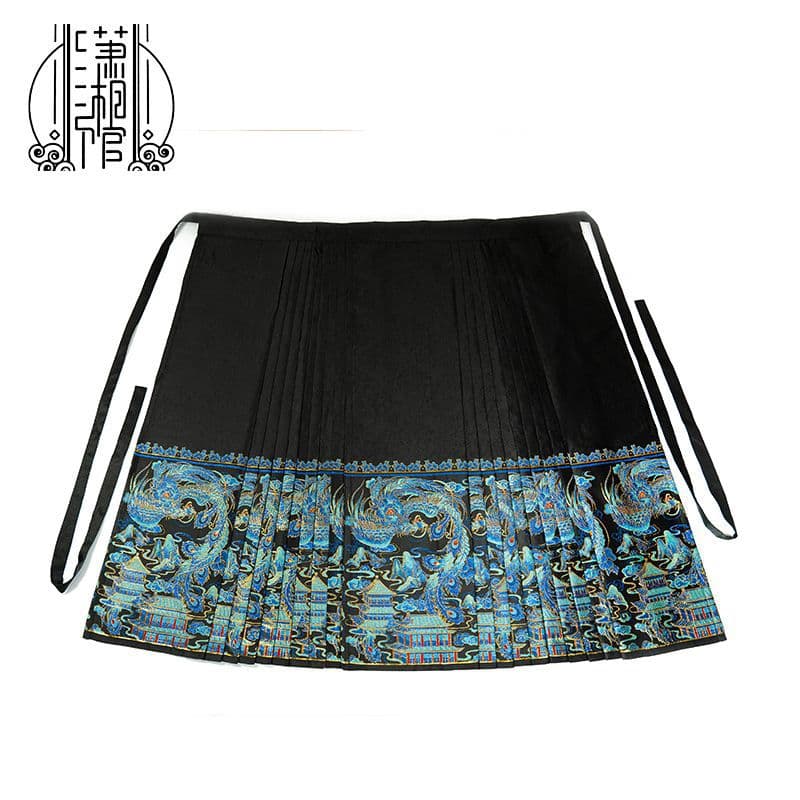 Xiaoxiangguan "Returning Dream" Autumn/Winter Custom Original Hanfu with Iridescent Mother-of-pearl Inlay, Heavy Imitation Zhuanghua Horse-face Skirt