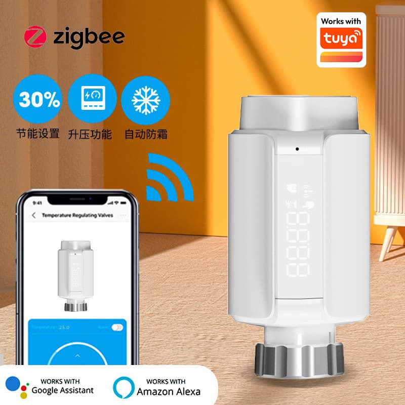 Tuya zigbee thermostat valve wireless heating smart thermostat smart home wifi thermostat remote