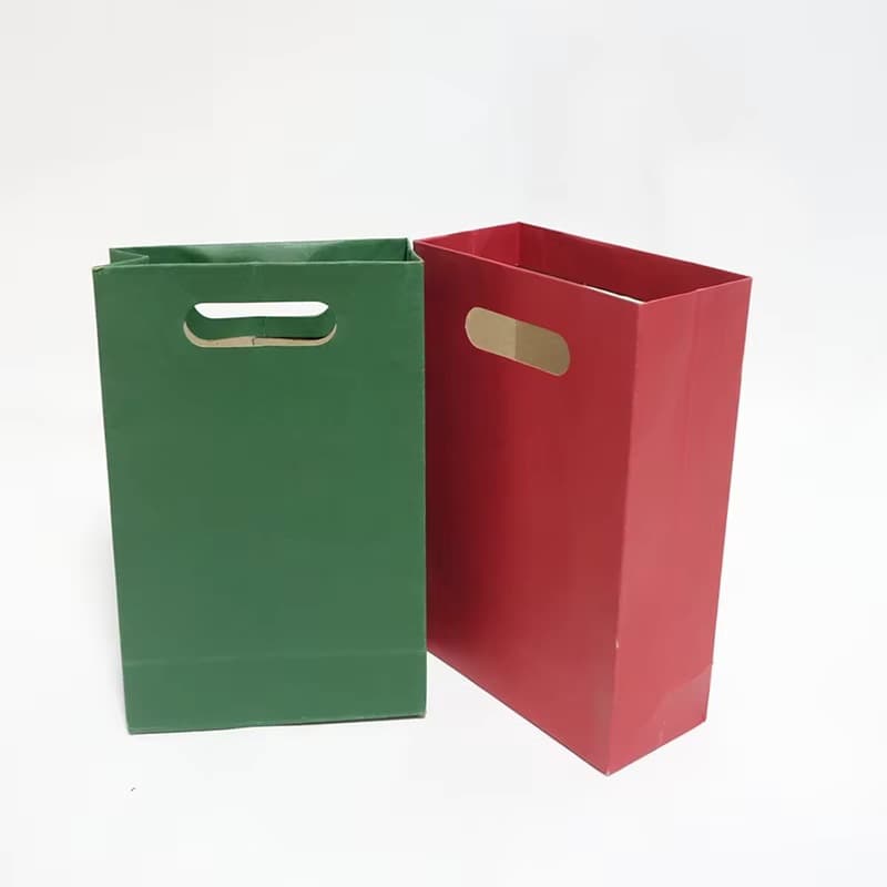 Manufacturer Low Price Ivory Board Classic Style Die-Cut Paper Bag White Cardboard with Your Own Jewelry LO
