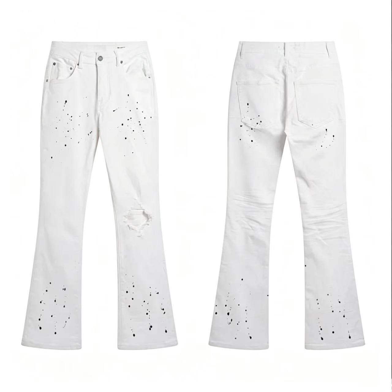European Station 2026 Spring Summer New Light Blue Jeans for Men, Streetwear Stretch Slim Fit Skinny Long Pants
