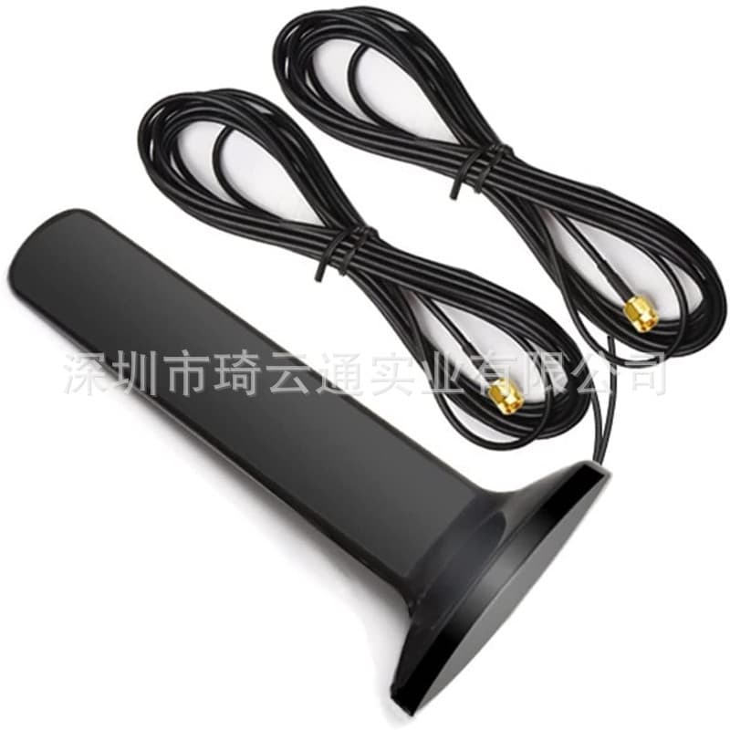 Desktop wireless network card dual-band antenna 5G WiFi antenna with dual SMA interfaces, high-gain desktop magnetic antenna