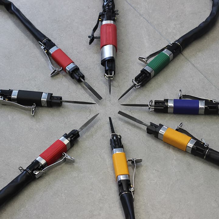 ✅ Taiwan BOSITE Industrial Grade Trimming Pneumatic File, Reciprocating File and Saw Dual-Purpose Air File