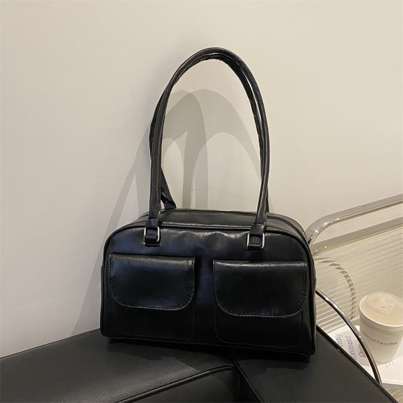 Merlad Retro Underarm Bag Women's 2025 New Korean Style Tote Bag Niche Large Capacity Handbag for Commuters