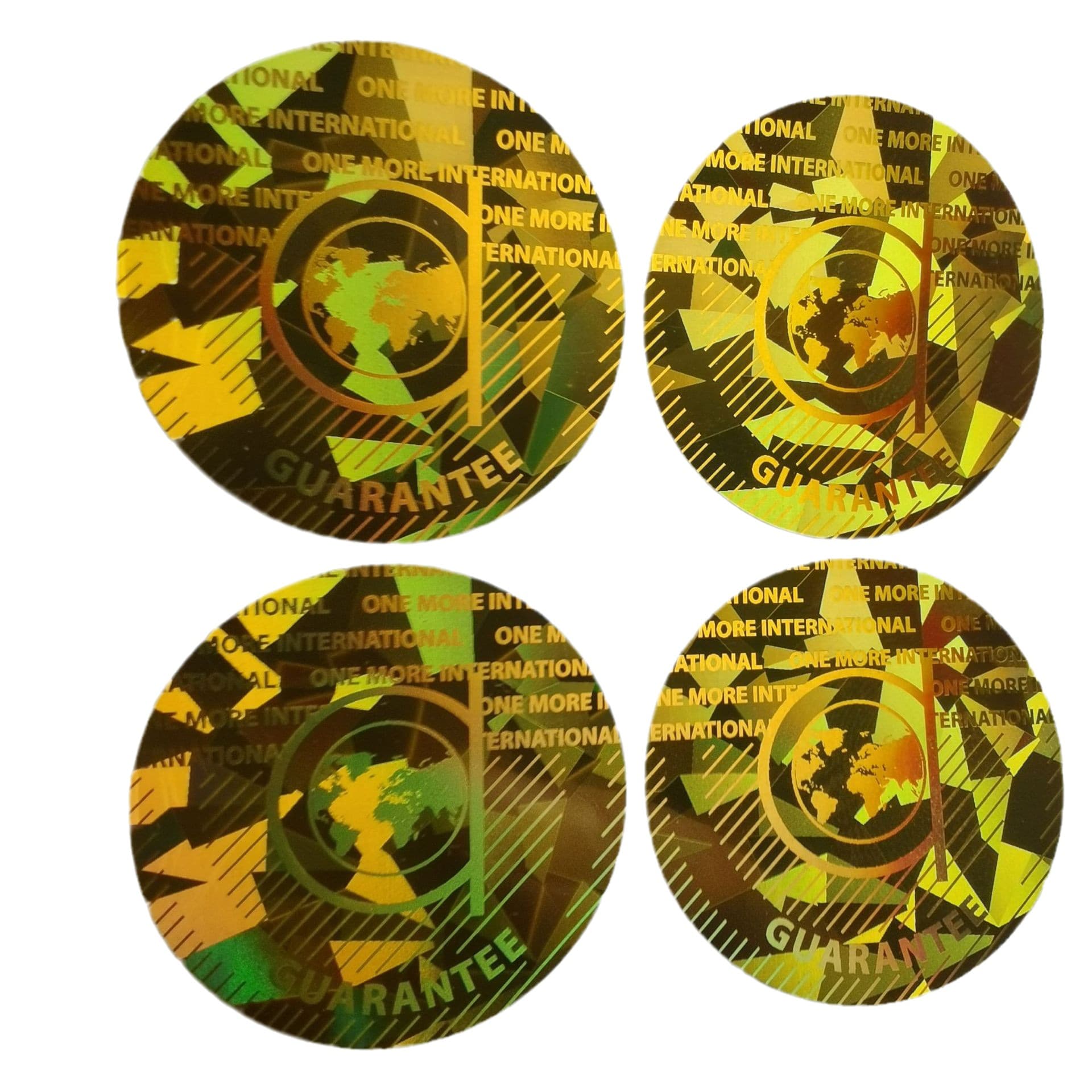 Gold Laser Anti-counterfeit Labels, Automotive Parts Sticker Labels, Holographic Laser Fragile Stickers in Stock