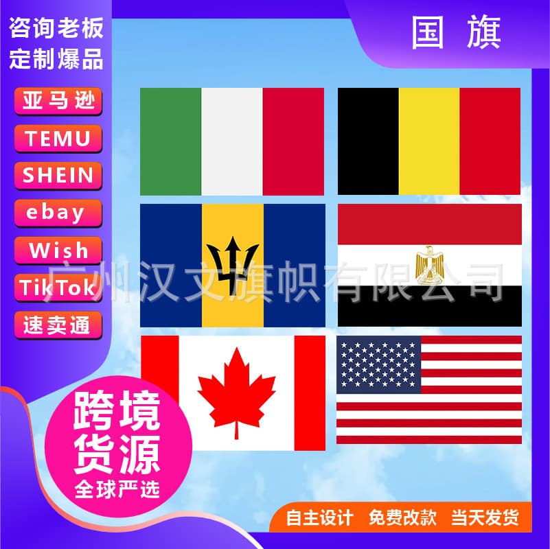World National Flags World Cup Flags Fan Supplies France UK Germany Election Cross-border Polyester Flag