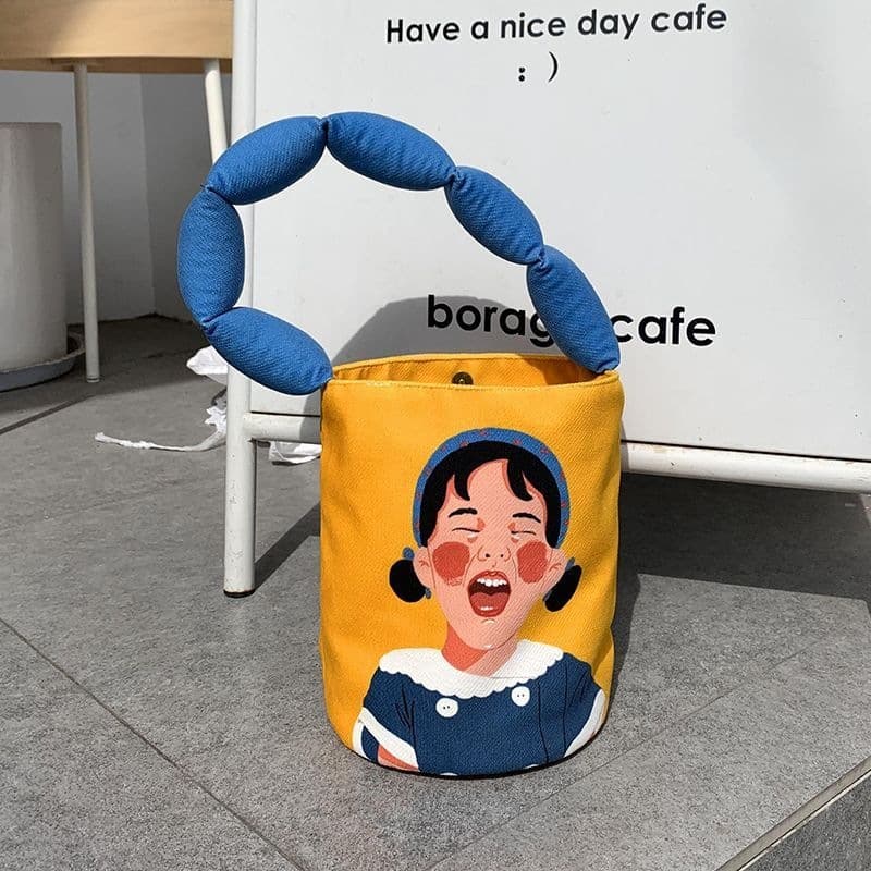 2026 New Cute Crossbody Series Handheld Bucket Bag for Women Original Bucket Bag Versatile Collaboration Bucket Bag MN