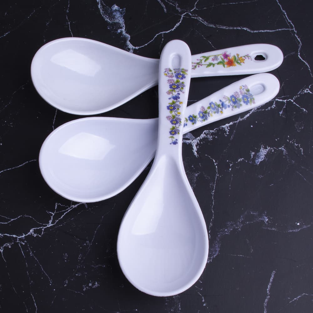 Plastic Rice Spoon Curry Spoon Small Spoon Decal Soup Spoon Restaurant Serving Spoon Melamine Spoon Commercial