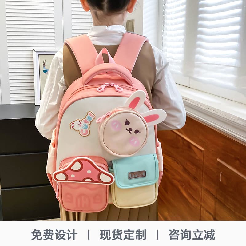 Forest fairy tale style three-dimensional cabin design 3-6 years old kindergarten children's school bag lightweight burden-reducing spine protection backpack