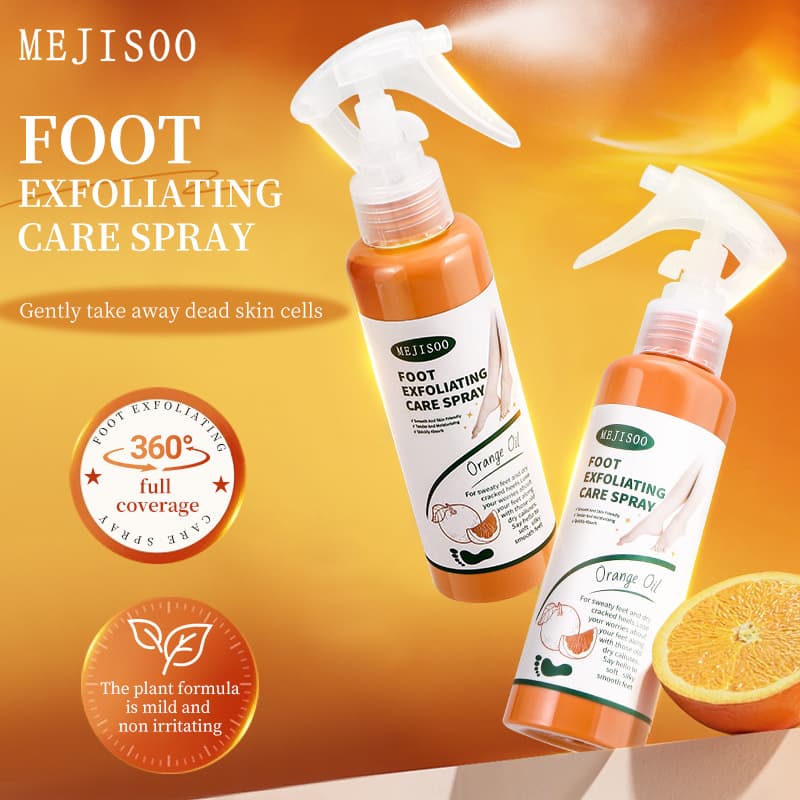 Cross-border Foot Exfoliating Care Spray foot care turmeric vc dead skin exfoliating spray