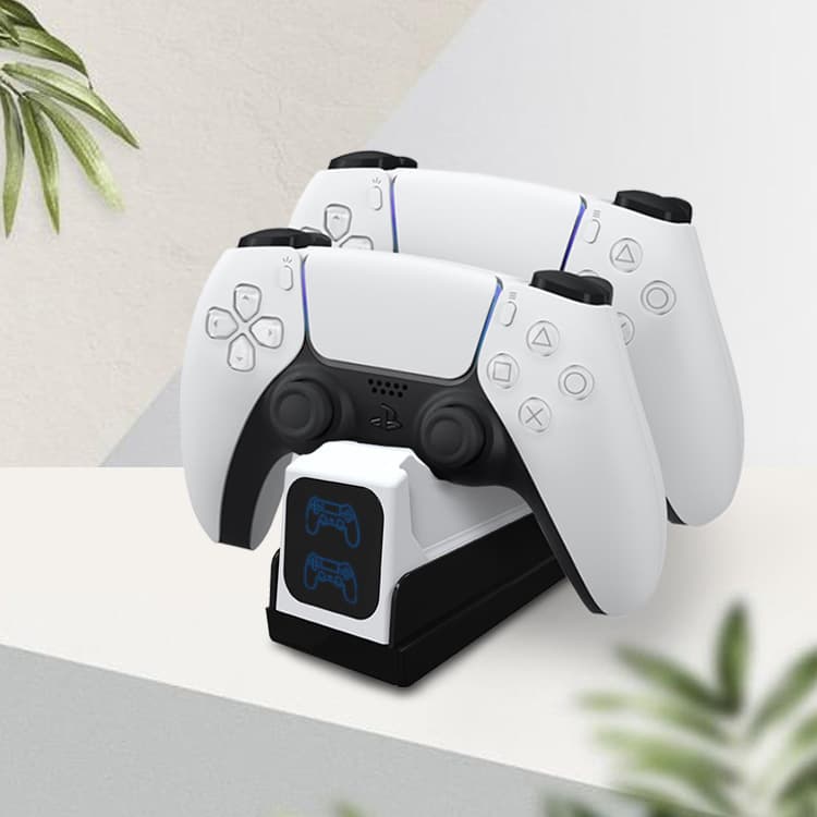 PS5 Controller Fast Charging Contact Dual Charging Station, PS5 Game Charging Base Accessories, Dual Charging Patent Storage Charging Stand