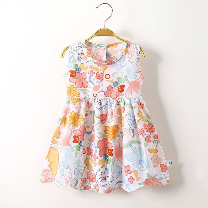 Children's Summer Cotton Dress for Girls Baby Princess Dress Cross-Border Wholesale Drop Shipping