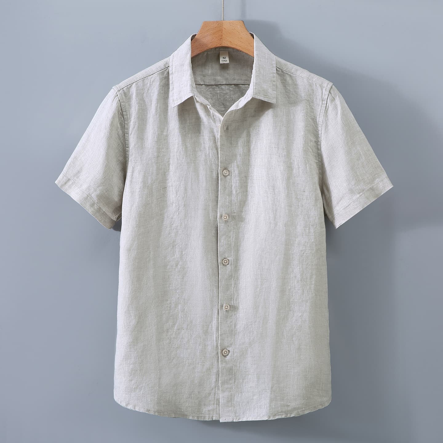 935 Pure Linen Short Sleeve Shirt for Men Japanese Vintage Cotton Linen Top Summer Thin Casual Shirt