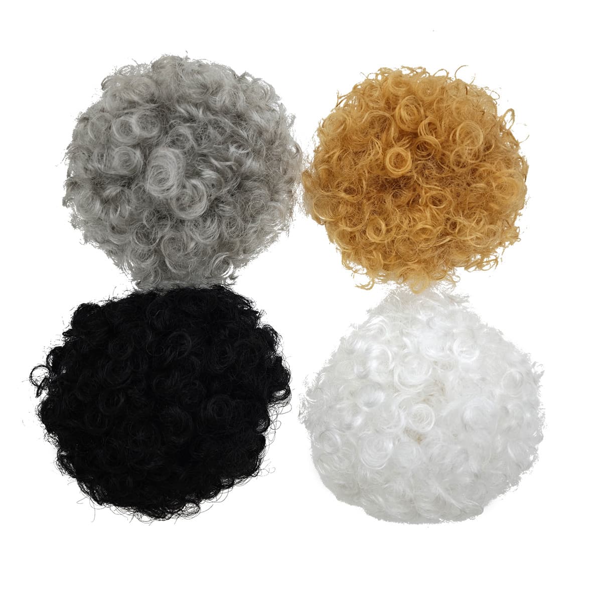 Hot-selling cross-border handmade crochet American goose wig cap cute decorative hat wig hood