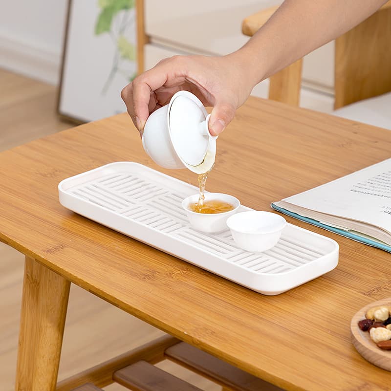 Japanese Double-Layer Removable Cup and Bottle Drying Rack, Fruit and Vegetable Dish Drying Stand, Tea Set Tray and Saucer