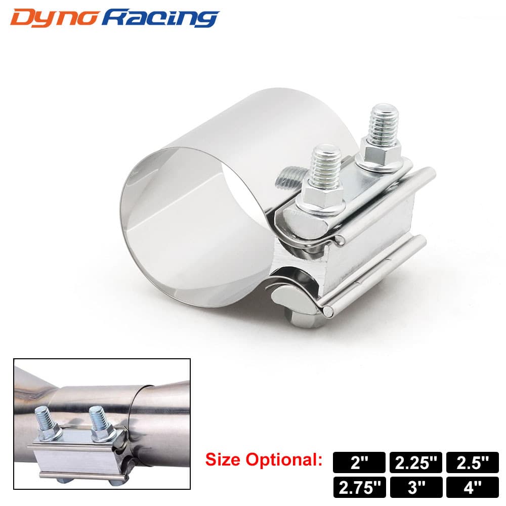 Car Exhaust Pipe Diameter Clamp Muffler Coupling Clamp Tailpipe Band Clamp 2/2.25/2.5/3/4 Inch