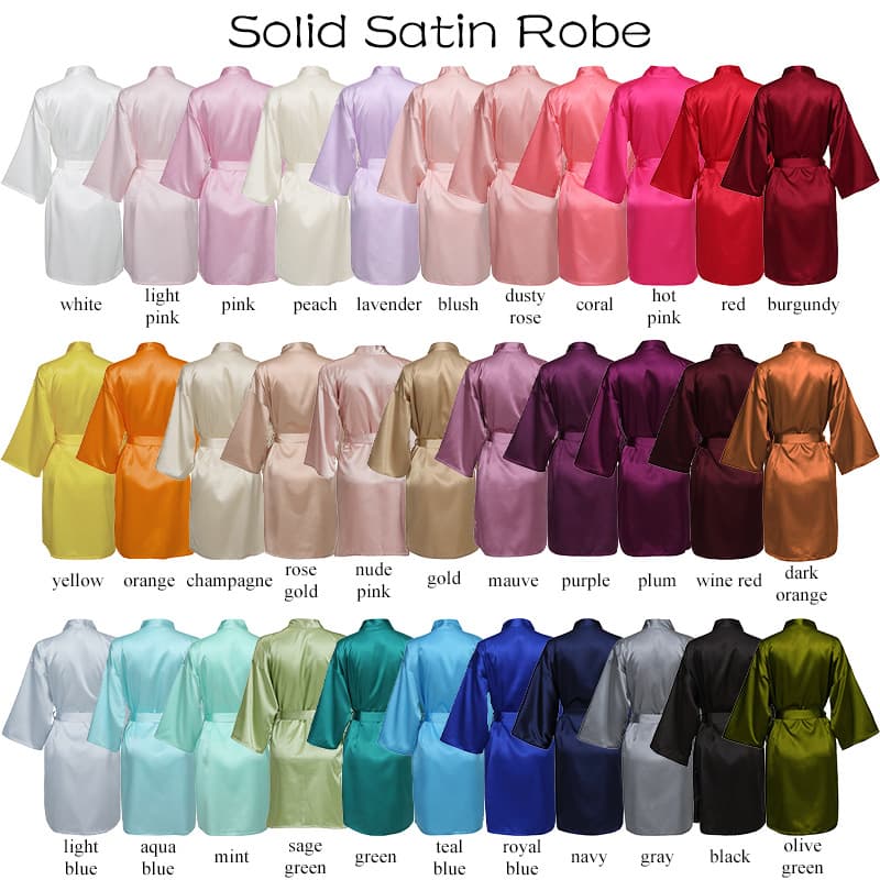 Silk Blend Elastic Women's Robe Home Clothes Nightgown Bridal Morning Robe 36 Colors Summer Season Comfortable Sleepwear