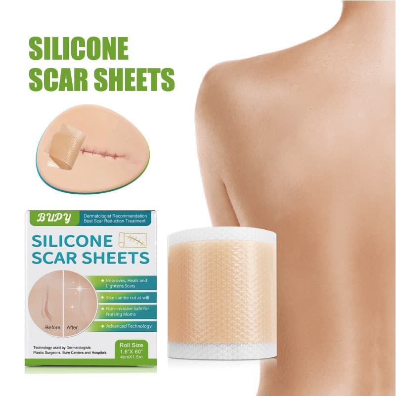 Cross-Border Bupy Silicone Gel Scar Patch Waterproof and Lightening Gel Scar Patch for New and Old Scars, Hot-Selling Cross-Border Product