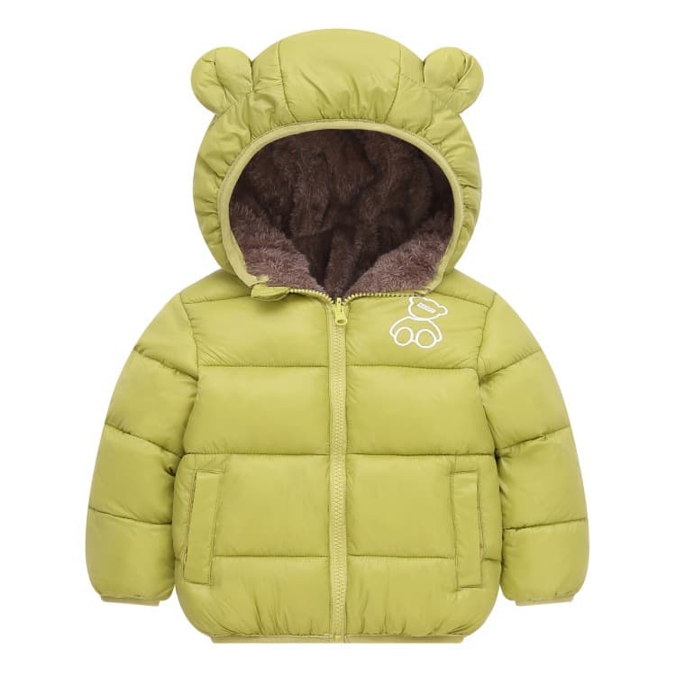 Cross-border autumn and winter children's velvet warm cotton coats boys' down cotton coats girls' cotton-padded jackets baby thickened children's clothing jackets