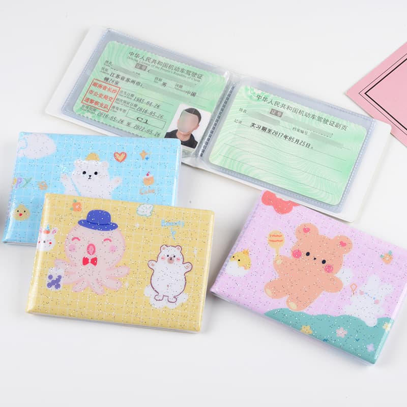 Wholesale supply of INS starry sky cartoon animal driver's license holder, license storage pouch