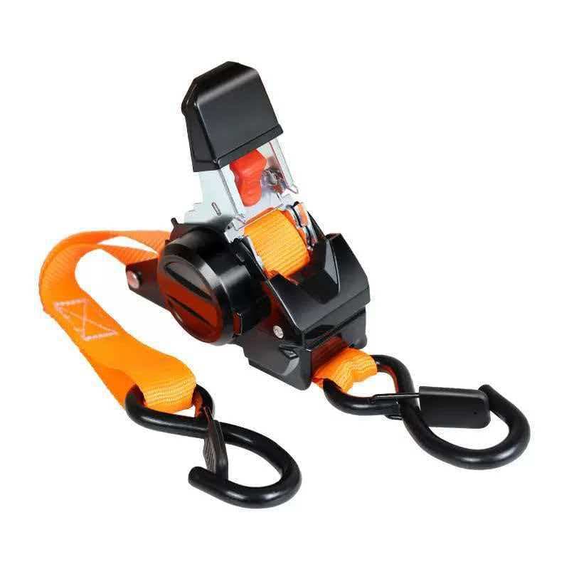 Cross-border Auto-Retracting Ratchet Tie-Down Straps for Car, Motorcycle, Road Trip Luggage Securing Straps