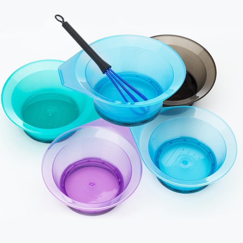Transparent hair dyeing bowl, barber shop baking oil bowl, color mixing bowl, DIY facial mask mixer, hair salon dyeing and hairdressing tools