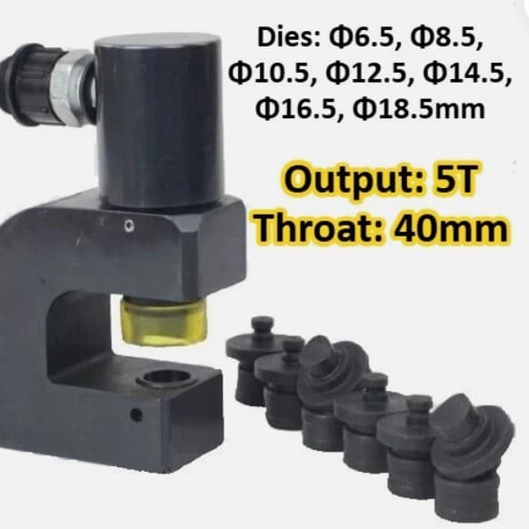 SYD-18F Small Portable Split-Type Hydraulic Punch Machine: A tool for punching holes in 5mm thin iron plates without the need for pre-drilling.